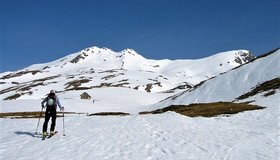 Skitour Rameterspitz über Normalweg von Stocherhütte