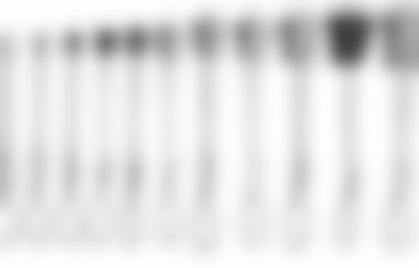 Identifikation der Produkte #1: Anodised Rocks – Einzelnes Produkt:  Anodised Rocks mit Draht wurden in 14 verschiedenen Größen verkauft, wie auf dem Bild erkennbar.
