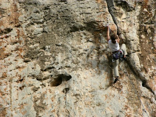 In der Route "Come carne“ 6b+