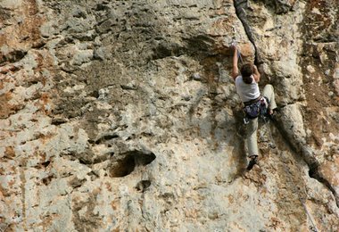 In der Route "Come carne“ 6b+