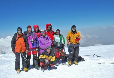 Geschafft, Team 2 am Gipfel, Foto: Edi Koblmüller