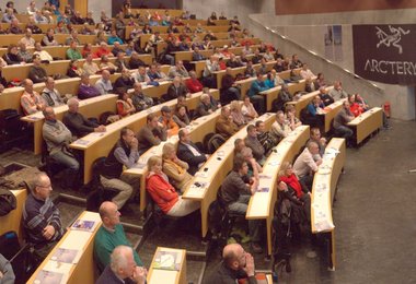 Das gut gefüllte Audimax