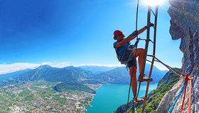 Und wieder Leitern - Via Ferrata dell' Amicizia Klettersteig