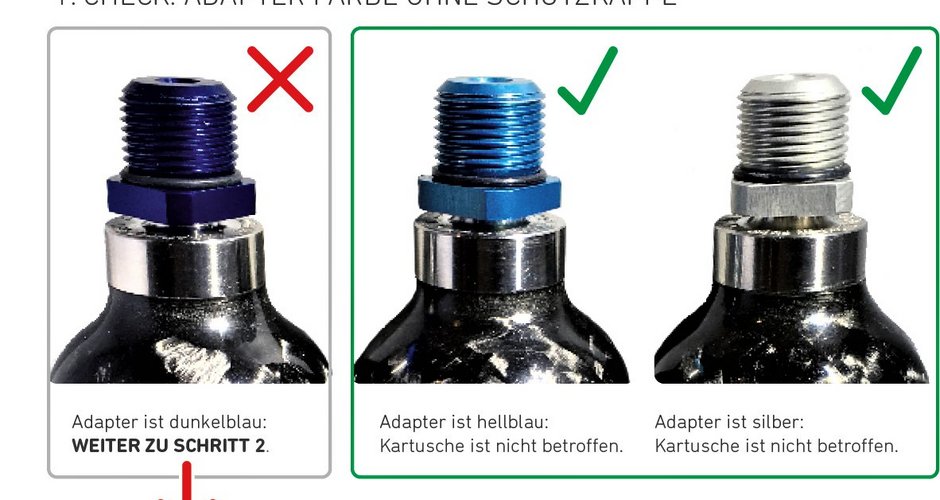 Vorsorglicher Sicherheitshinweis:  AVABAG KARTUSCHE CARBON 