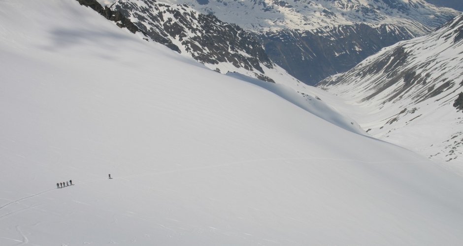 Blick vom Skidepot auf den Granatenferner