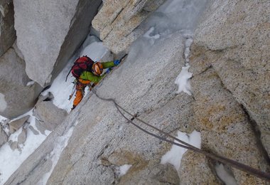 Mixedpassage im Mittelteil der Canaleta