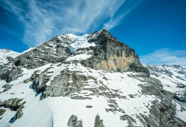 Die Rotbrätt Westwand an der Jungfrau, Foto: Frank Kretschmann