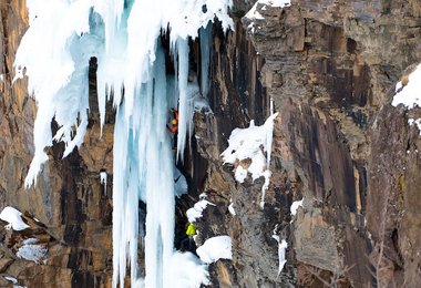 Albert Leichtfried Erstbegehung von Lector, WI7