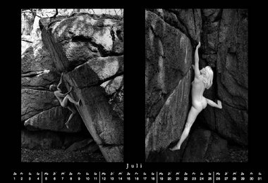 Rauer Fels - Nackte Haut 2010 - Boulder-Akt Kalender