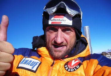 Stangl auf dem Monte Pissis in den Anden