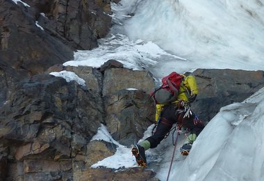 Florian am Rand des Hängegletschers