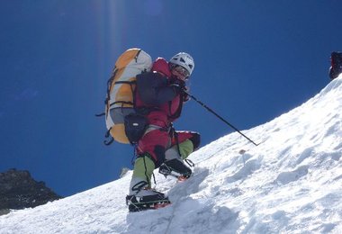 Gerlinde in der Lhotse-Flanke