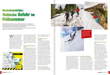 Restschneefelder: Tückische Gefahr im Frühsommer