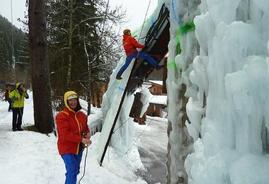 Lachen trotz Sauwetters