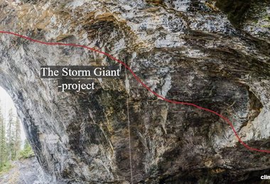 Die Route "Storm Giant" D16  bei Fernie/British Colombia