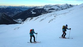 Jetzt spürt man langsam die über 3500 Hm - kurz vor dem Gipfelkamm der Vennspitze.