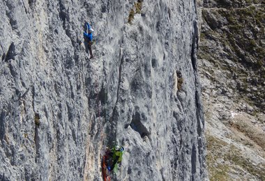 Traumhafter Fels in der "Schwarzen Madonna"; Fotos: Hans Gschossmann Stöhrhauswirt