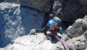 Im oberen Teil der Haspinger-Route