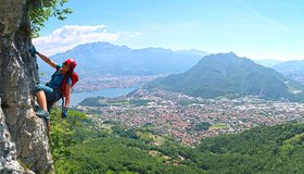 Toller Ausblick in Richtung See - Ferrata del 30° Trentennale O.S.A.