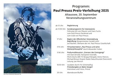 Das Programm des Paul Preuss Preis 2025
