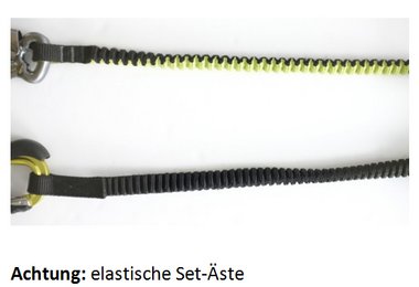 Achtung: elastische Set-Äste