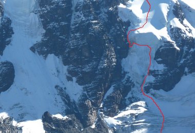 Routenbild - Dente Blanco 5.250 m