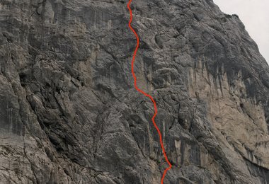 Wandübersicht von "Sharks of Königsee" (8a). (Foto: Stefan Wiebel)