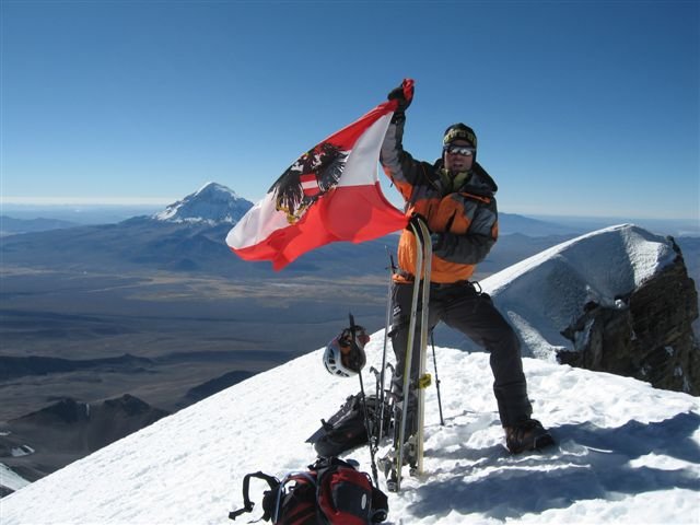 Am Gipfel des Parinacota 6.330m