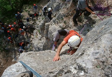 Klettern für Einsteiger -  die ersten Schritte am Fels (c) Andreas Jentzsch