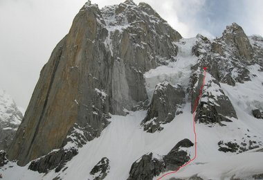 Shipton Spire mit Umkehrpunkt © Dodo Kobold