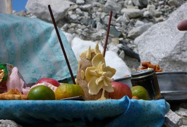 Opfergaben unserer Puja