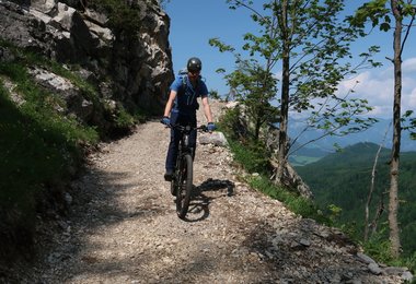 Abfahrt von der Edtbauernalm zur Unteren Edtbauernalm