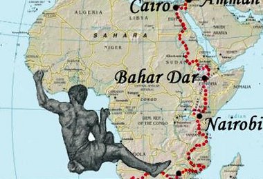 Die Route, von London über Istanbul nach Südafrika