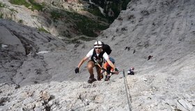 2. Teil der Ferrata Giovanni Lipella