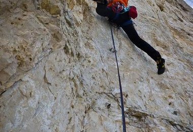 David Lama in Camilotto-Pellisier, 8a+ (c) Klemens Holzleitner