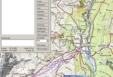 Track in der Kartendarstellung