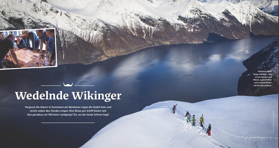 Reportage: Herren-Partie in Norwegen - mit Ski und Schiff in den Sunnmøre-Alpen