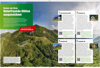 Genuss am Berg: Naturfreunde-Hütten ausgezeichnet