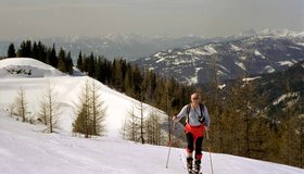 Auf der Brunnachhöhe kurz nach der Bergstation