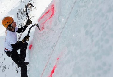 In der markierten Route.