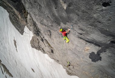 Daniel Gebel in  der Route  "Hands Down" (c) Sivan Metz