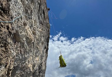 Klettern mit dem Kurt Haulbag von Edelrid