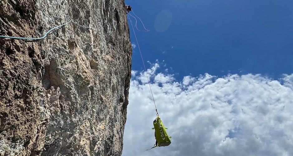 Klettern mit dem Kurt Haulbag von Edelrid