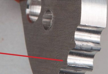 Unbeschädigte Zähne des GRIPREST-Einstellsystems