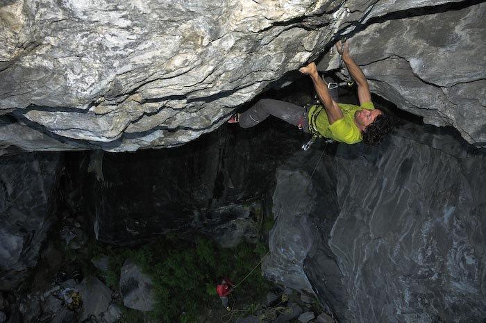 Gerhard knackt Mia Mia (8a/8a+). Foto: Sebastian Klampferer