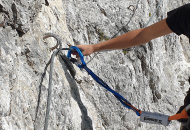 Test Klettersteigset Simond Vitalink V2 - ausreichend lange Arme