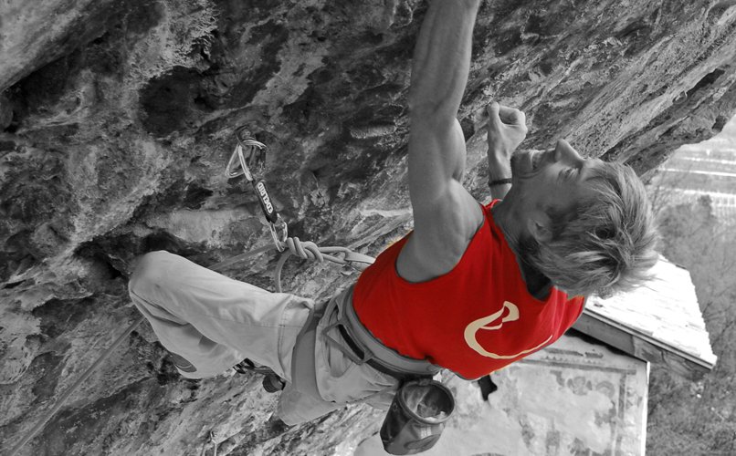 Andi Bindhammer in St.Anger 8c+/-9a © Christan Pfanzelt