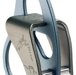 Reverso von Petzl - aufgeraute Gleitfläche für besseres Abseilen.