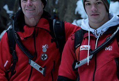 Bernhard Hangl sen. mit Bernhard Hangl jun.