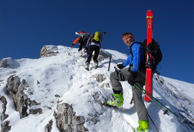 Auf dem Ostgrat der Alpspitze